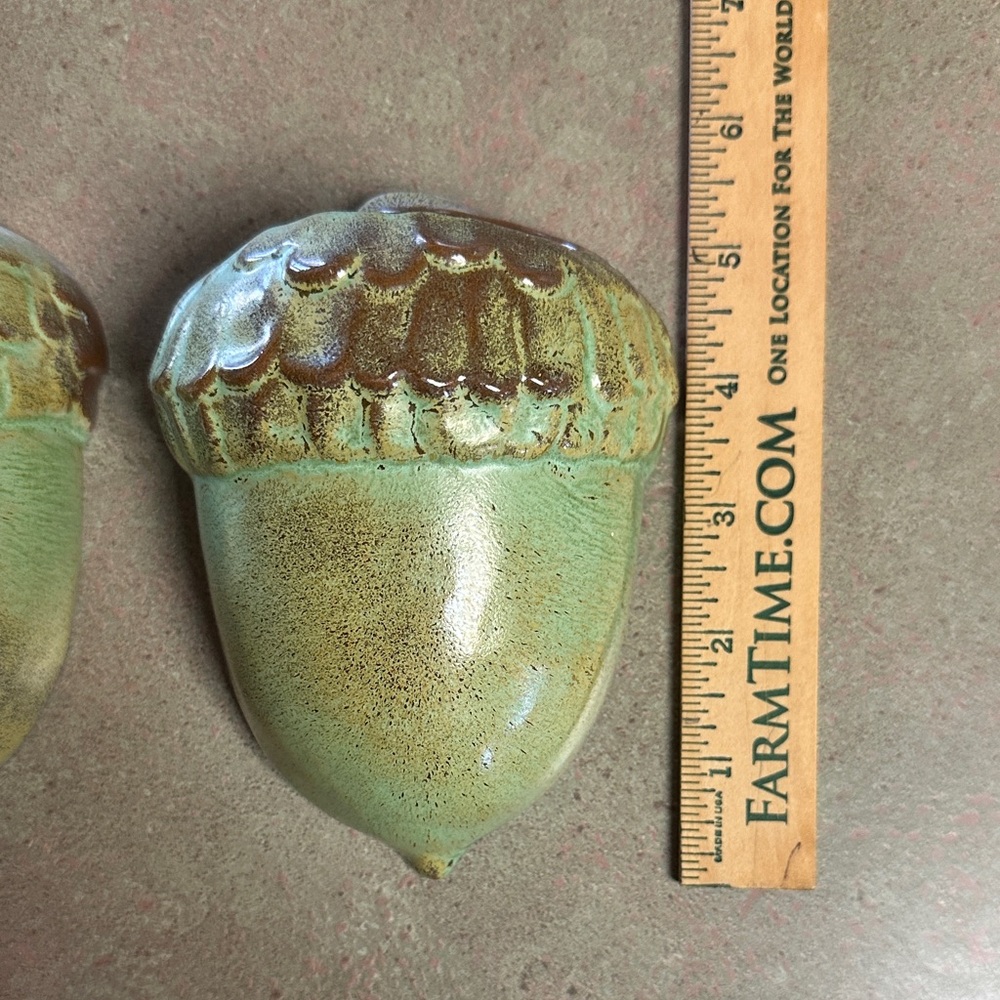 Frankoma Acorn #190 Vintage MCM Wall Pocket Planters - Picture 12 of 15